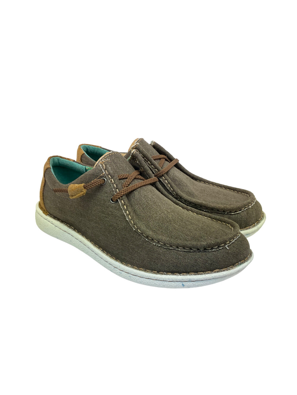 Justin Women’s Hazer Round Mocc Toe Textile Slip-On Shoes JL160 Taupe Size 10M